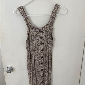 Cheeta Dress with Buttons